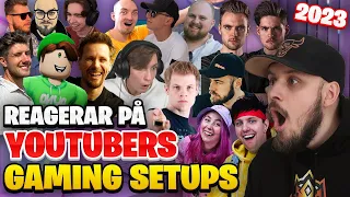 REAGERAR PÅ SVENSKA YOUTUBERS GAMING SETUPS 2023