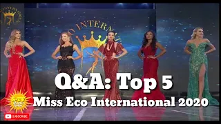 Q&A: Top 5 Miss Eco International 2020