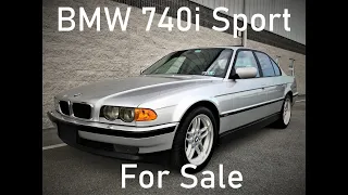 2000 BMW 740i Sport walk around (cars & bids listing)