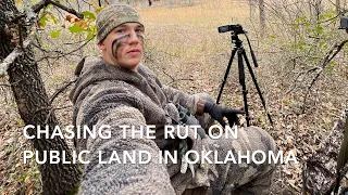 Rut Hunting Public Land in Oklahoma (BOWHUNTING FROM THE GROUND)