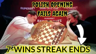 Magnus FAILS to get a W with the Polish Opening again || Superbet Blitz Poland