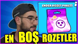 ENDER ROZET PAKETİ ALDIM !! ( Giden Elmasa Üzüldüm 😥) Brawl Stars