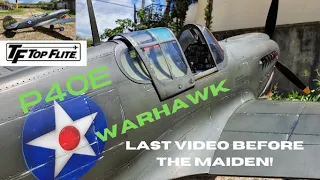 Top Flite P40E Warhawk Part 7 Finishing the Wing and all