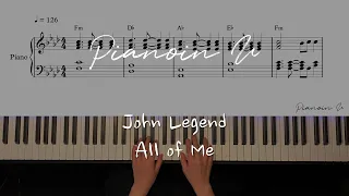 John Legend - All of Me / Piano Cover / Sheet