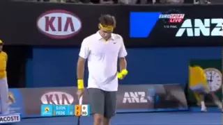 Australian Open 2011 Semifinal  -  Novak Djokovic vs Roger Federer 2nd Set Full.asf