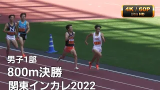 男子1部800ｍ決勝　関東インカレ2022