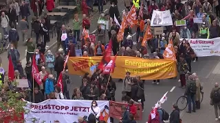 Protesters in Germany demand energy relief