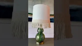 DIY lamp makeover, Before and After