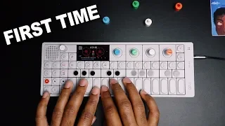 Making my first beat on the OP-1 by Teenage Engineering