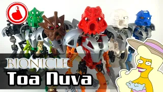 Lego Bionicle Review: 2002 Toa Nuva sets and lore. Tahu, Kopaka, Lewa, Onua, Pohatu and Gali!