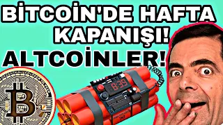 BİTCOİN KRİTİK KAPANIŞ! ALTCOİN İNCELEMESİ!