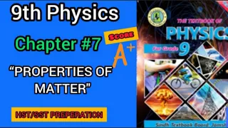 9th physics Sindh board chapter 7 properties of matter mcqs #sst