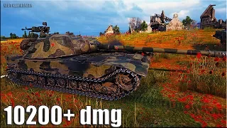 РУССКИЙ на ЕВРОСЕРВЕРЕ 🌟 10200+ dmg К-91 World of Tanks рекорд по урону