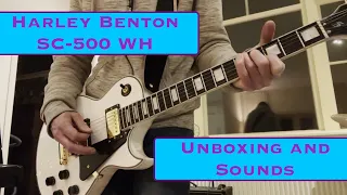 Harley Benton SC-500 WH Unboxing and Sounds