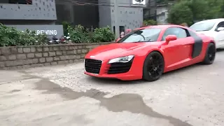 HYDERABAD's Loudest Audi R8 Supercharged Rolling in City | Capristo Exhaust | 2017 | INDIA