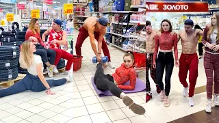 CRAZY PRANK WORKOUT In The SHOP 😅 (prt.17)