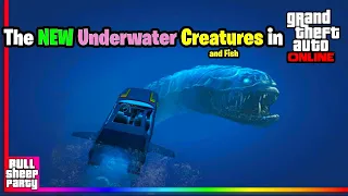 All New Underwater Creatures in GTA Online (that I've found so far) GTA 5 Sea Monster & Creature