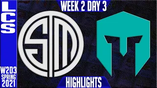 TSM vs IMT Highlights | LCS Spring 2021 W2D3 | Team Solomid vs Immortals