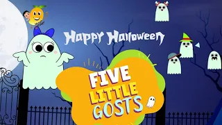 Five Little Ghosts | Halloween Song for Kids | MangoPingo