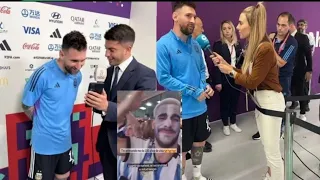 Leo Messi Emotional reaction after watching His Family & Argentina Fans Singing his Name after Goal