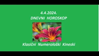 Jasminka Holclajtner-Royal Astro Studio-Dnevni horoskop za 4.4.2024.