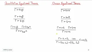 Radu Mardare. Quantitative Algebras  and the perspective of a Metrized Theory of Algebraic Effects.