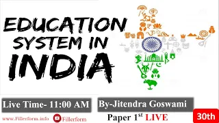 #30-History of Education | Higher Education UGC NET by Jitendra Goswami  education system in india