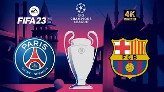 PSG vs Barcelona | FIFA 23 PS5 Gameplay | Champions League | Final Match [4K 60FPS]