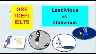 Lascivious meaning, Oblivious meaning, #gre #ielts #toefl #lascivious #oblivious