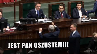 Błaszczak, Suski i Macierewicz atakują Hołownię! "Jest pan oszustem!"