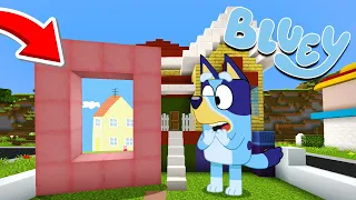 BLUEY CREA un PORTAL a la DIMENSION de PEPPAPIG | Las Aventuras de BLUEY en Minecraft!