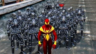 IRON SPIDER-MAN VS TERMINATOR ARMY - EPIC BATTLE