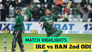 Ireland vs Bangladesh 2nd ODI 2023 Highlights | IRE vs BAN 2nd ODI 2023