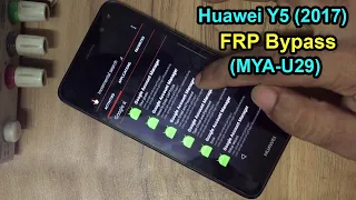 Huawei Y5 2017 FRP Bypass | Huawei MYA-U29 Google Account Bypass | Without PC 2020 Easy Trick |