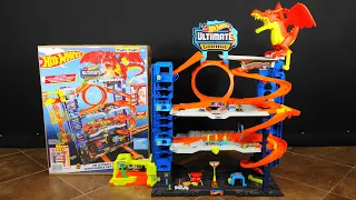 Epic Hot Wheels Ultimate Garage, Can You Defeat The Dragon And Race Your  Car On Spiral Ramp