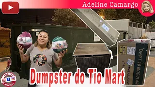 Mega dumpster Tio Mart joga caixas lacradas e incrível muita coisa boa