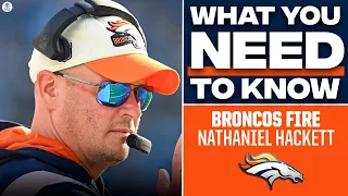 EVERYTHING you need to know: Denver Broncos fire head coach Nathaniel Hackett | CBS Sports HQ