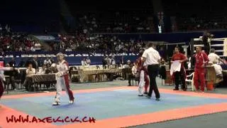 WAKO Kickboxing EC 2010: LC -60kg Geissbühler(SUI) vs Wagner(HUN)