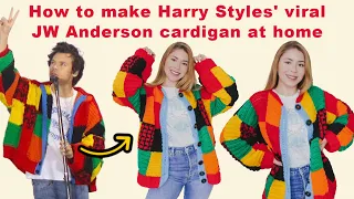 How to make Harry Styles' viral JW Anderson cardigan at home | Crochet Cardigan