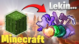 Minecraft lekin Kaktusdan Epic narsalar beradi | Uzbekcha minecraft #Kayzo #minecraft