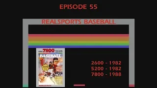 RealSports Baseball - Atari 2600 Vs Atari 5200 Vs Atari 7800