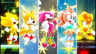 Sonic Superstars - All Characters & Super Form Transformations