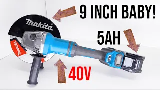 40v Makita 9" Grinder Review | GA038G Brushless Paddle Switch Makita 40v 230mm Angle Grinder