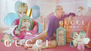 The Gucci Flora Gorgeous Jasmine Campaign with Miley Cyrus