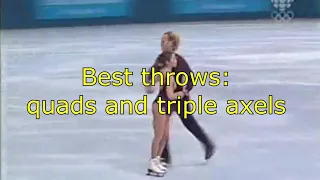 Best throws: quads and triple axels / Лучшие выбросы в истории: четверные, тройные аксели