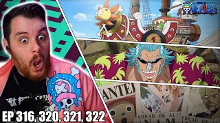 I'M OVERWHELMED | One Piece Episode 316, 320, 321, 322 REACTION | Anime EP Reaction