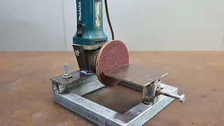 How to make an effective stand for an angle grinder / Homemade grinding tool from an angle grinder