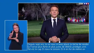 "2024 doit avant tout être une année de détermination", Emmanuel Macron adresse ses voeux pour 2024