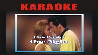 One night-Elvis presley (4k Karaoke)