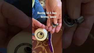 Skateboard Bearings & Spacers Installed in 60 Seconds🛹 #shorts